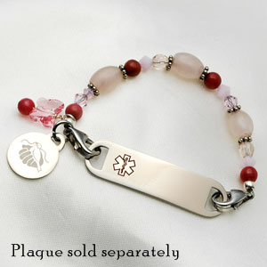 Girls Pink Bead Links of Hope Bracelet Girls Pink Bead Links of Hope Bracelet