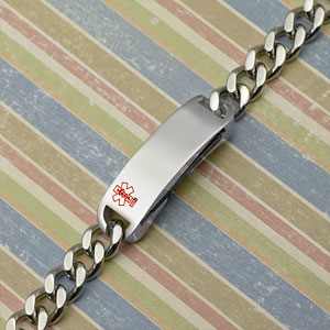 2 GB USB Stainless Steel Medical ID Alert Bracelet 2 GB USB Stainless Steel Medical ID Alert Bracelet